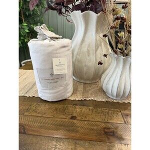 4pc King Mélange Dyed Sheet Set Gray - Hearth & Hand with Magnolia NEW